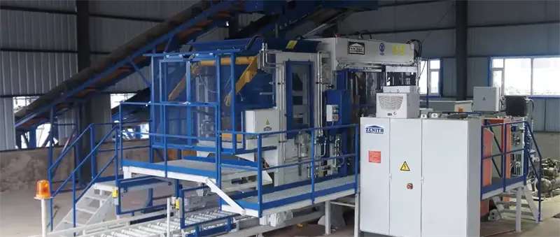 Ang isang ganap na awtomatikong multi-layer kongkreto na interlocking na proyekto ng paggawa ng ladrilyo ay inilunsad sa Africa.